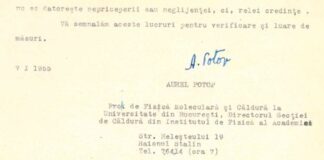 Conspiraţii interne şi delaţiunea lui Aurel Potop, director al Secţiei de Căldură din Institutul de Fizică al Academiei Române (1954-1955)
