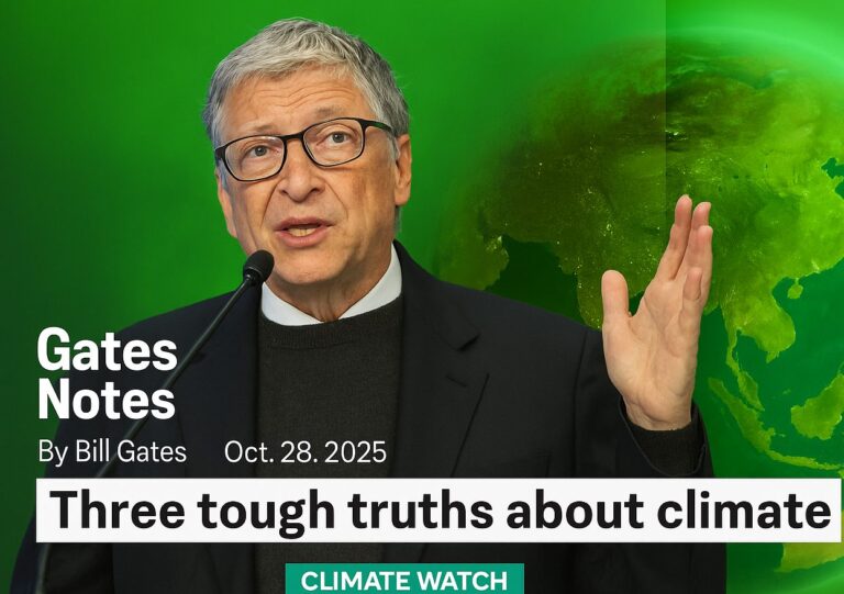 Bill Gates și cele „trei adevăruri dure despre climă”: De la apocalipsă la pragmatism